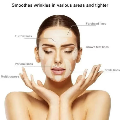 SmoothSilk™ 16-Piece Anti-Wrinkle Silicone Patch Set – Reusable Face, Neck & Forehead Lift